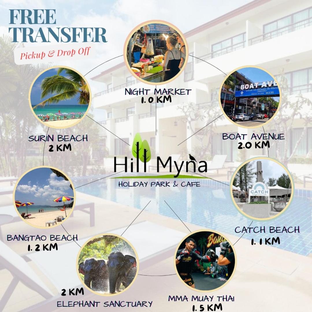 Hill Myna Holiday Park & Cafe Bang Tao Beach  Esterno foto